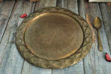 Load image into Gallery viewer, Beautiful Vintage Brass Plate (Length - 11.8&quot;) - Style It by Hanika
