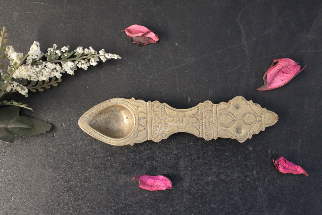 Beautiful Vintage Brass Pooja Spoon(Size-6