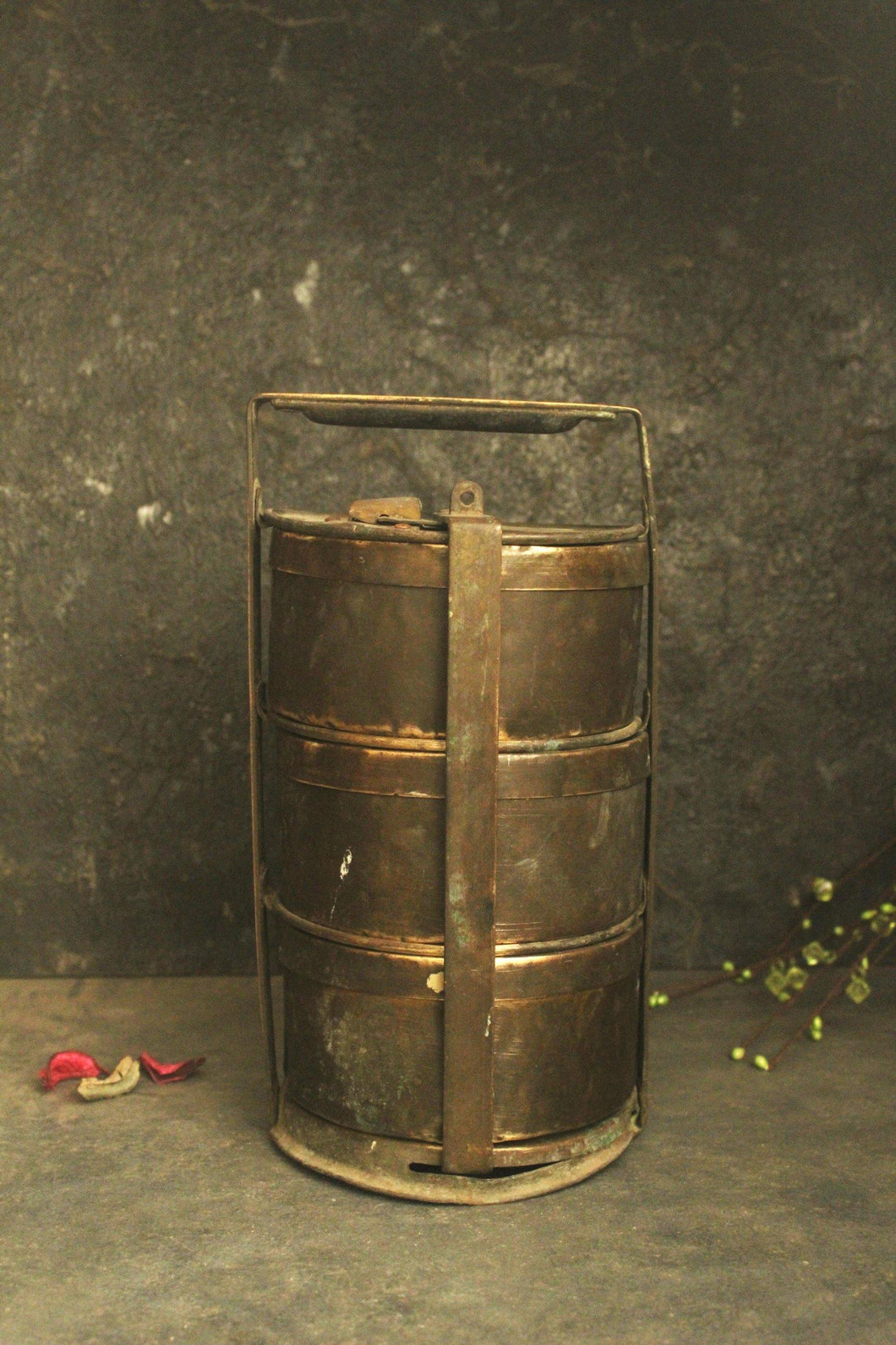 Beautiful Vintage Brass Tiffin Box - Style It by Hanika