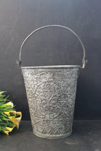 Load image into Gallery viewer, Beautiful Vintage Silver Carved Bucket - Style It by Hanika
