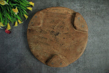 Load image into Gallery viewer, Beautiful Wooden Rustic Stool | Styling OR Roti Board Size 22 x 22 x 3.5 cm - Style It by Hanika
