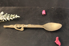 Load image into Gallery viewer, Brass Pooja Spoon: Vintage Design(Size-6.7&quot;) - Style It by Hanika

