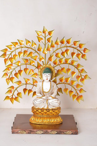Buddha Under Tree, Unique Metal Decor - Style It by Hanika