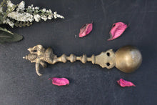 Load image into Gallery viewer, Dancing Ganesha Temple/Pooja spoon: Handcrafted &amp; Made of Brass(Size-7&quot;) - Style It by Hanika
