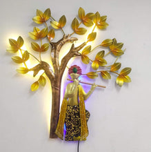 Load image into Gallery viewer, Decorative Metal Krishna Bansuri Tree with LED - Style It by Hanika
