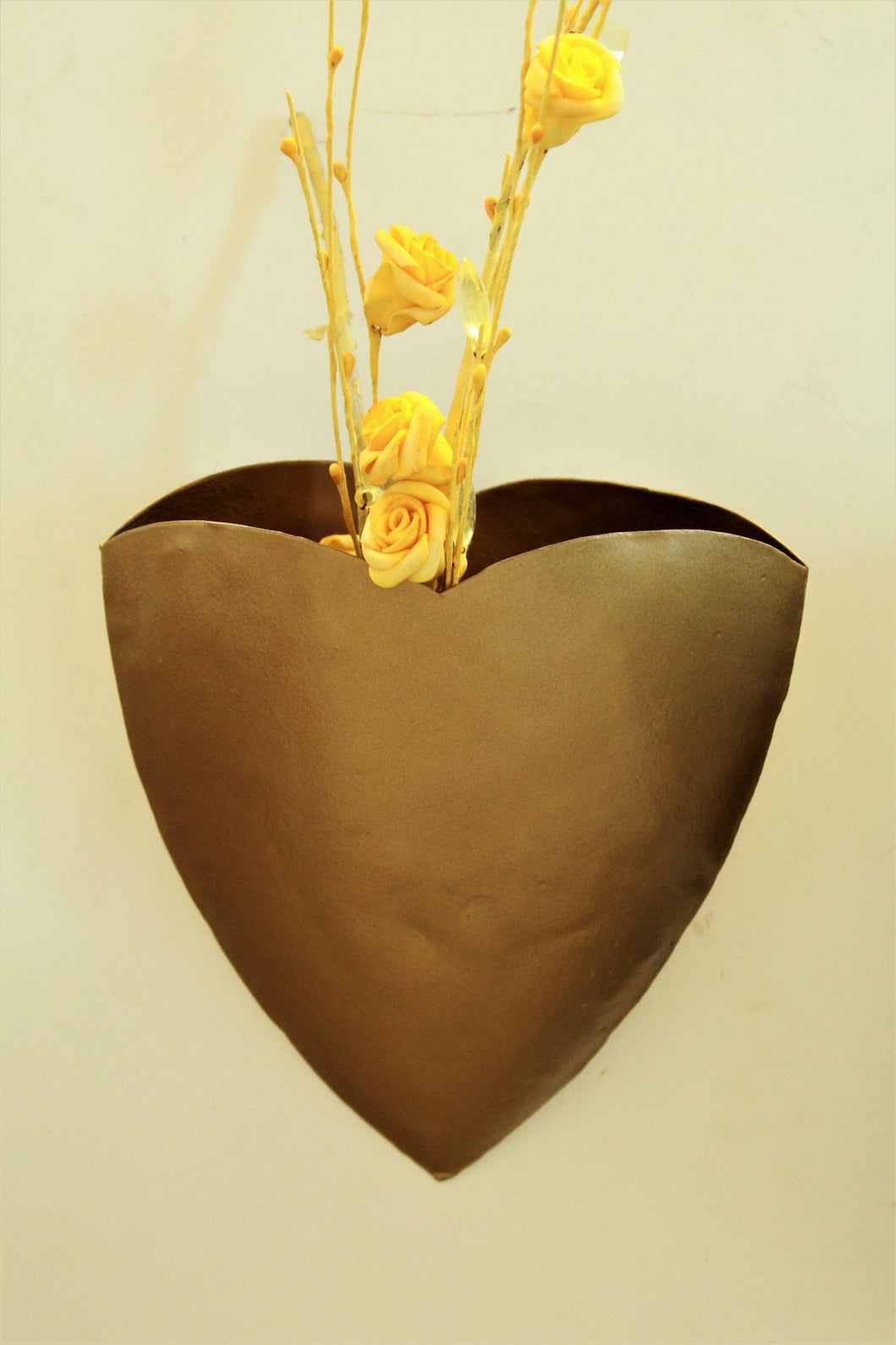 Heart Shape Wall Hanging Metal Planter - Style It by Hanika