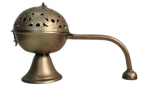 Home Purifying Metal Dhuna Loban Burner / Bakhoor Burner / Dhooni or Dhoop Dani or Dhuni - Style It by Hanika
