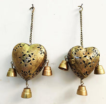 Load image into Gallery viewer, Metal Cut Work Heart Tea Light Holder Set of 2 - Style It by Hanika
