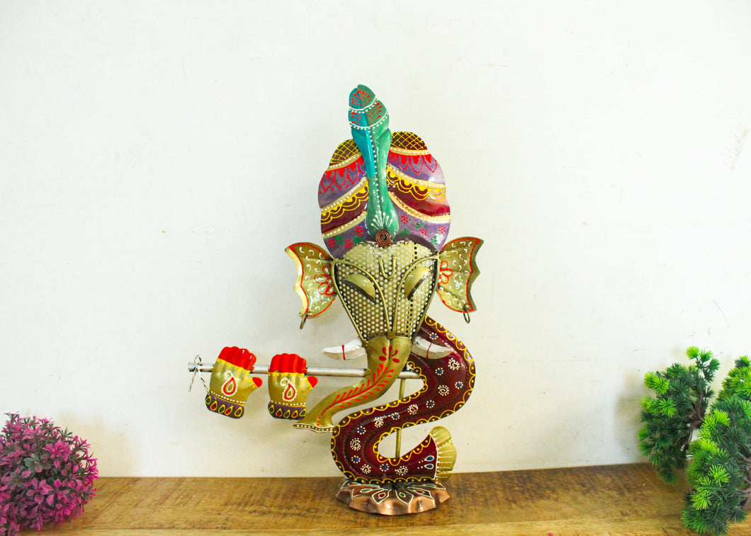 Metal Handcrafted Lord Ganesha Table Decor - Style It by Hanika