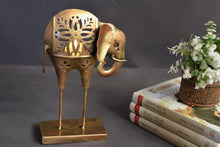 Load image into Gallery viewer, Metal Long Leg Elephant Tealight Holder - Style It by Hanika
