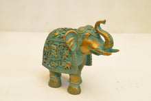 Load image into Gallery viewer, Polyresin Elephant Statue in Antique Finish - Style It by Hanika
