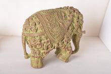 Load image into Gallery viewer, Polyresin Tribal Airavat Elephant Statue in Stone Finish - Style It by Hanika
