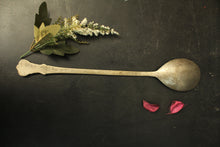 Load image into Gallery viewer, Silver Plated Brass Carved Serving Spoon - Style It by Hanika
