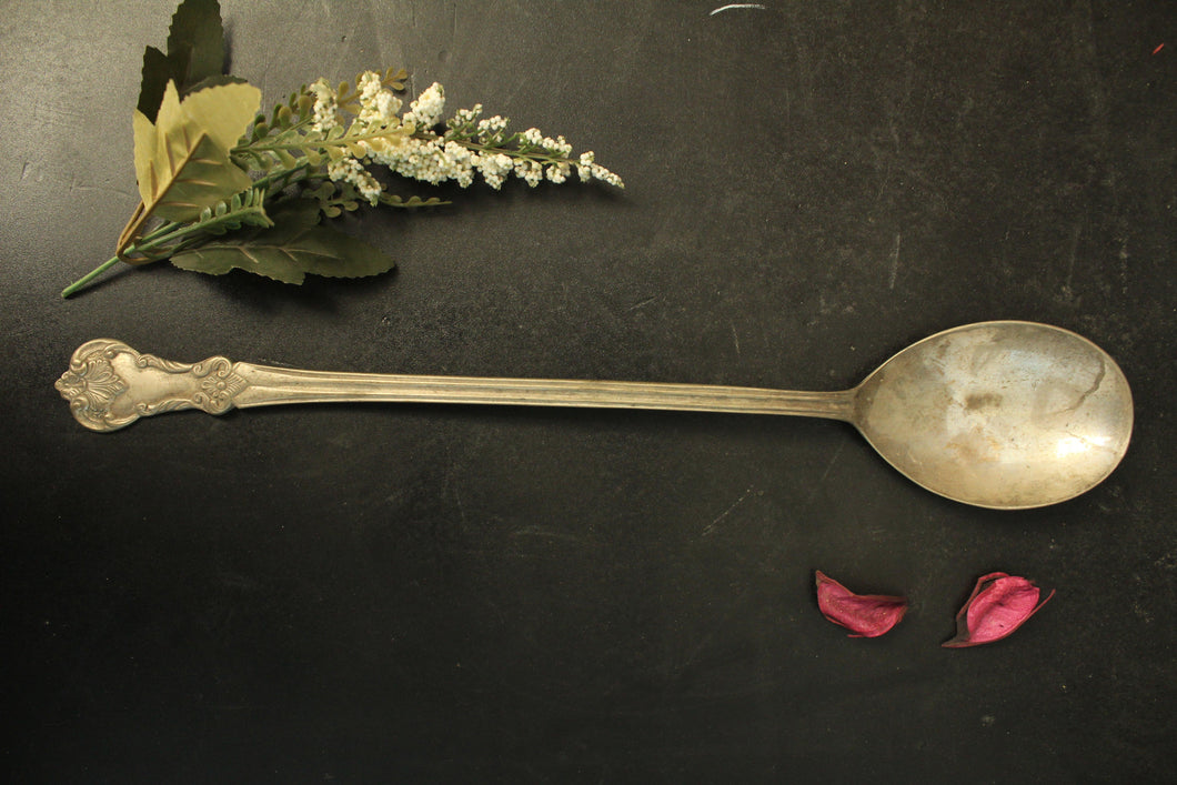 Silver Plated Carved Brass Spoon - Style It by Hanika
