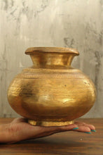 Load image into Gallery viewer, Vintage Beautifully Hand Punched Brass Pot - Style It by Hanika
