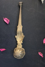 Load image into Gallery viewer, Vintage Brass Carved Temple Spoon: Ideal Pooja Spoon(Size-9.5&quot;) - Style It by Hanika
