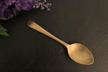 Load image into Gallery viewer, Vintage Brass Dessert Spoon - Style It by Hanika
