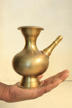 Load image into Gallery viewer, Vintage Brass Holy Water Pot with Spout / Karwa - Style It by Hanika
