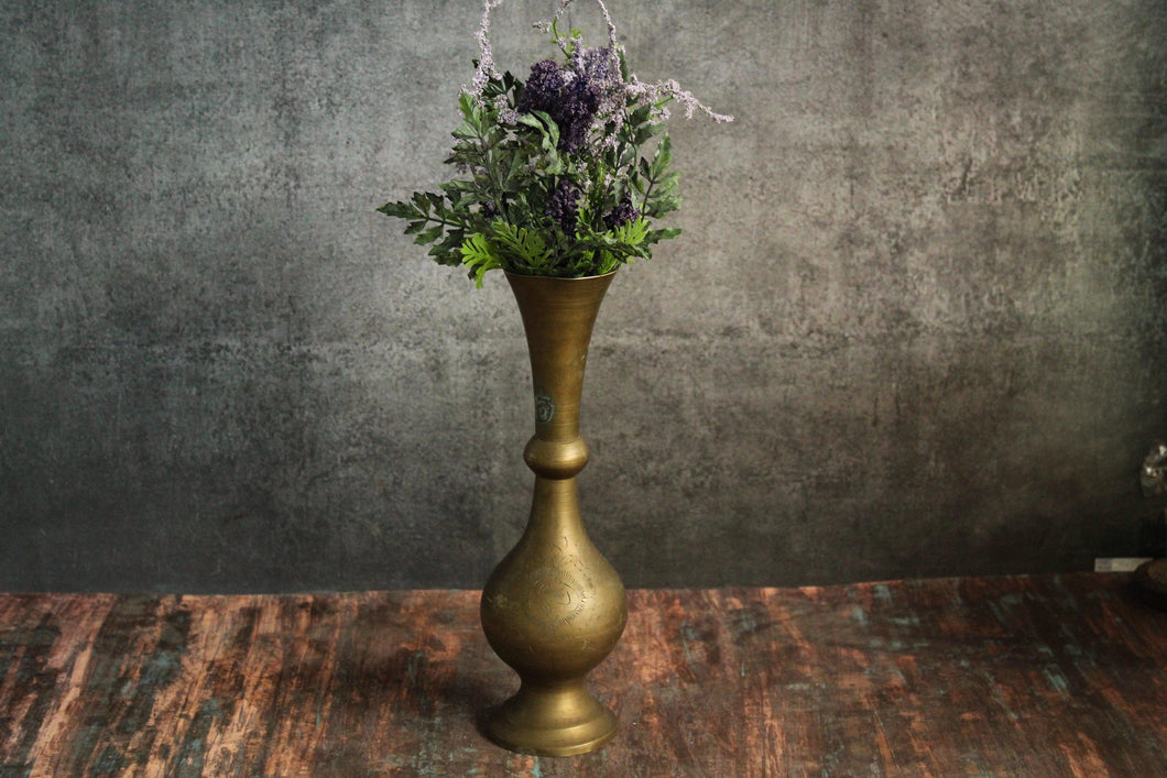 Vintage Brass Vase - Style It by Hanika