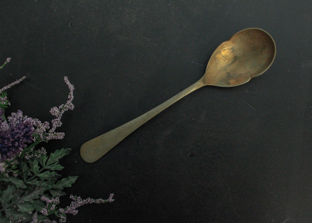 Vintage Copper Serving Spoon ( Length - 8