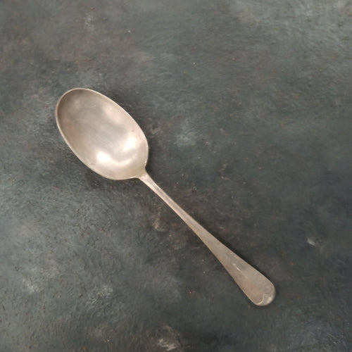 Vintage German Silver Tablespoon: Handcrafted by folk artisan (7