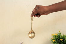 Load image into Gallery viewer, Vintage Golden Brass Soup Spoon - Style It by Hanika

