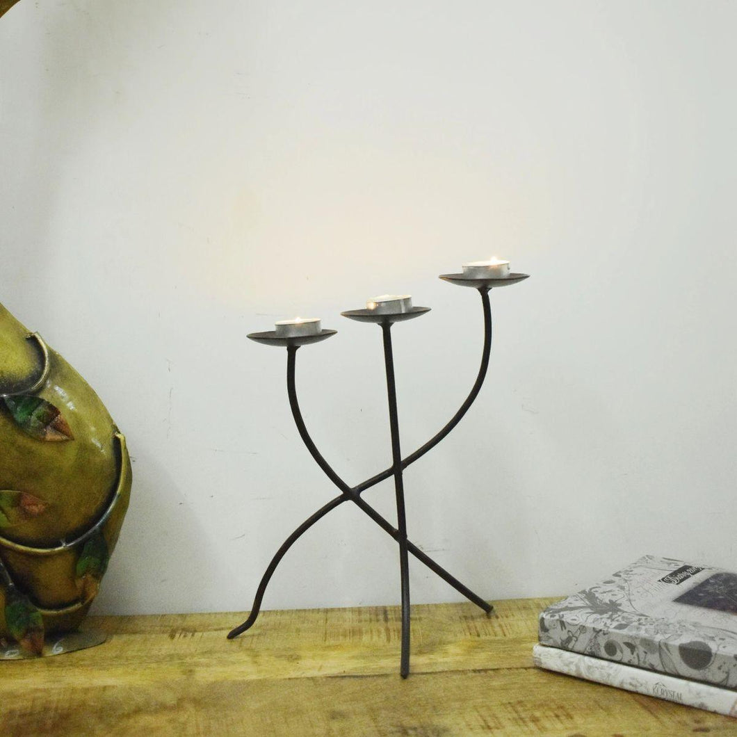 Vintage Style Wrought Iron Table Candle Holder - Style It by Hanika