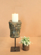 Load image into Gallery viewer, Vintage Wooden Hand Carved Candle Holder Stand - Style It by Hanika
