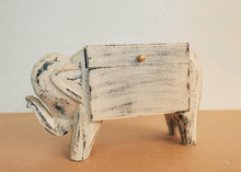 Load image into Gallery viewer, Wooden Distressed Elephant Shaped Box - Style It by Hanika
