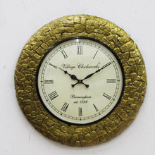 Load image into Gallery viewer, Wooden Wall Clock: Tiny Rock Designed Frame - Style It by Hanika
